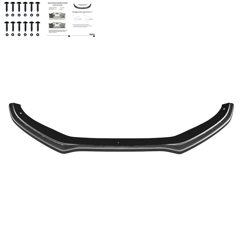 FS01.163 - Frontsplitter passend für AUDI A4 S-Line / S4 B8 Facelift 2011-2015 Hochglanz Schwarz