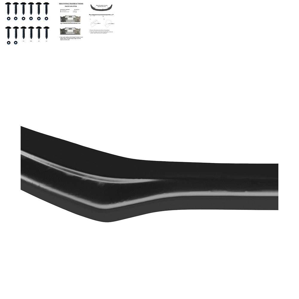 FS01.163 - Frontsplitter passend für AUDI A4 S-Line / S4 B8 Facelift 2011-2015 Hochglanz Schwarz