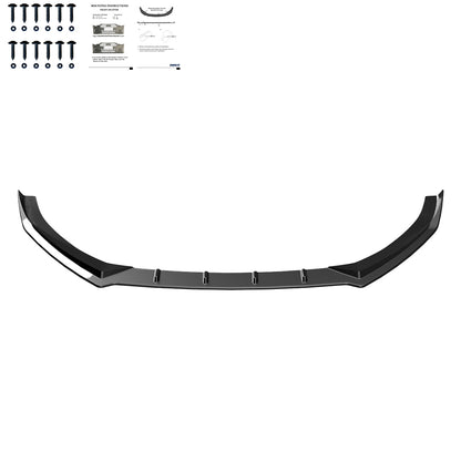 Frontsplitter passend für Audi A3 8V Facelift Limousine 2016-2020 Hochglanz Schwarz