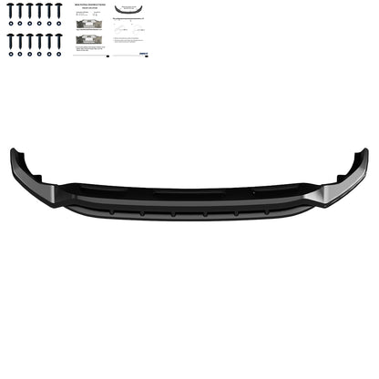 Frontsplitter passend für Audi SQ8 / Q8 S-Line Mk1 2018-2023 Hochglanz Schwarz