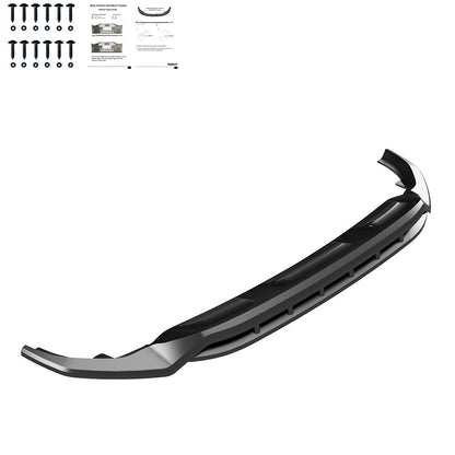 Frontsplitter passend für Audi SQ8 / Q8 S-Line Mk1 2018-2023 Hochglanz Schwarz