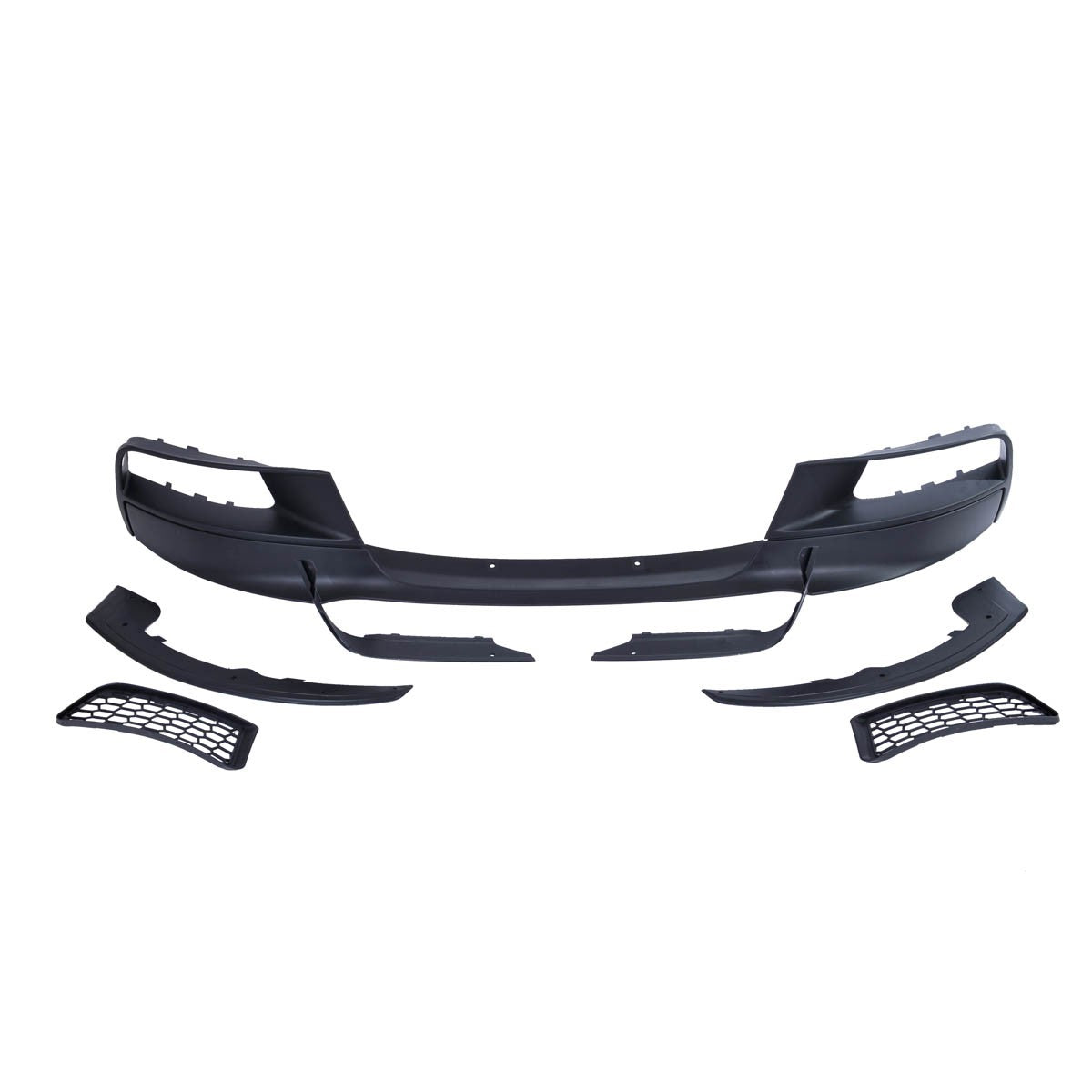 Frontspoilerlippe Matt Schwarz passend für BMW 1er F20 F21 2011-2015