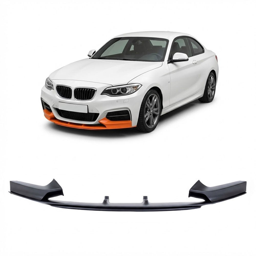 Frontspoilerlippe Matt Schwarz passend für BMW 2er F22 F23 2013-2021