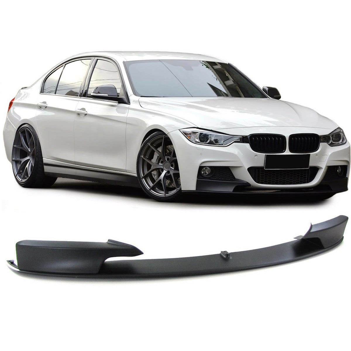 Frontspoiler Lippe Matt Schwarz passend für BMW 3er F30 F31 2012-2018