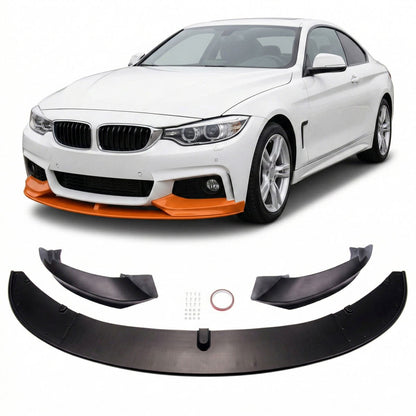 Frontspoilerlippe Matt Schwarz passend für BMW 4er F32 F33 F36 2013-2021