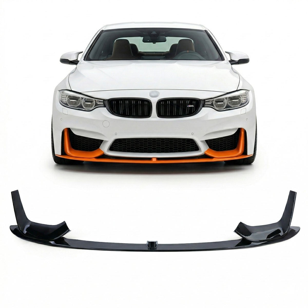 Frontspoiler Hochglanz Schwarz passend für BMW M3 F80 M4 F82 F83 2013-2020