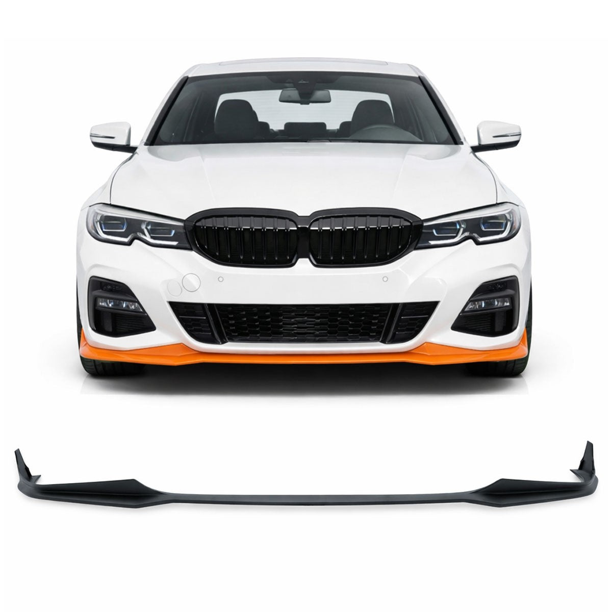 Frontspoiler Lippe Matt Schwarz passend für BMW 3er G20 G21 2019-2022