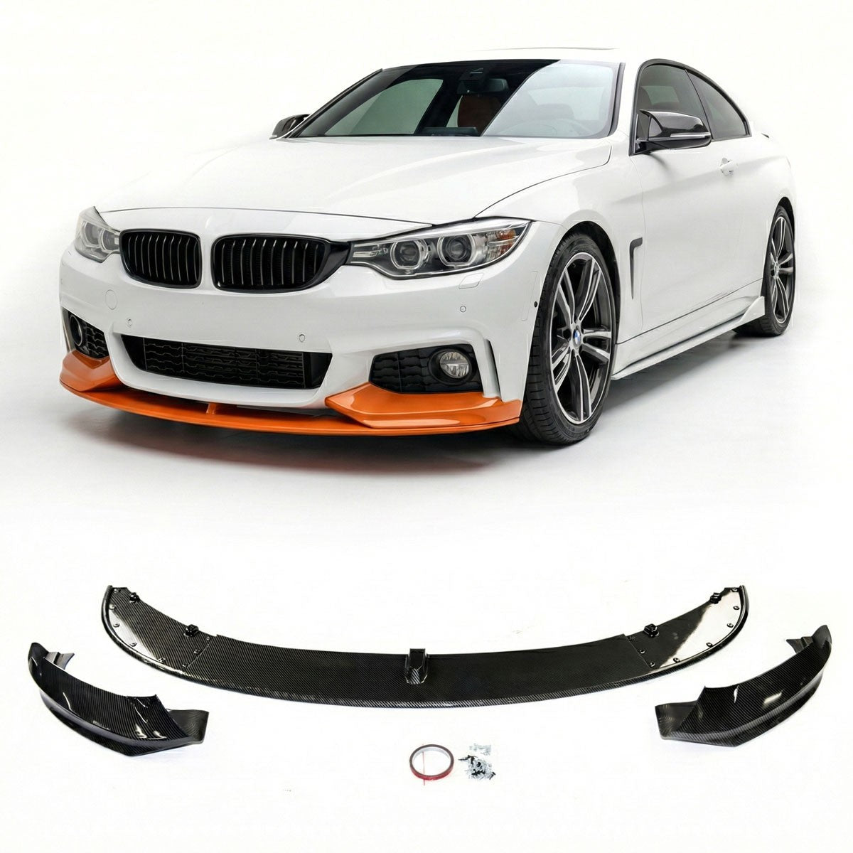 Frontspoilerlippe Carbon-Optik passend für BMW 4er (F32/F33/F36) 2013-2021