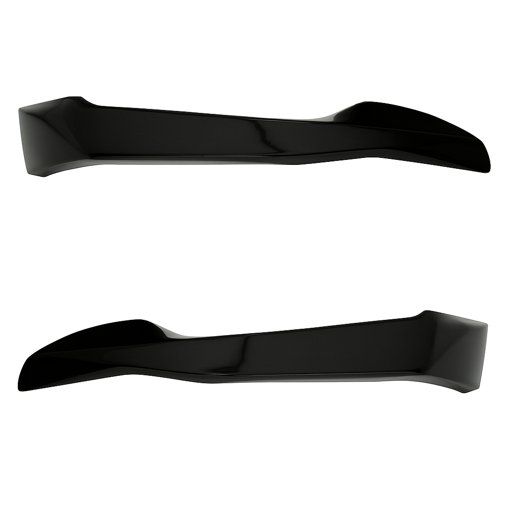 Sport Frontspoilerflaps Hochglanz Schwarz passend für BMW 5 (G30) Limousine (G31) Touring Pre-Facelift 2017-2020