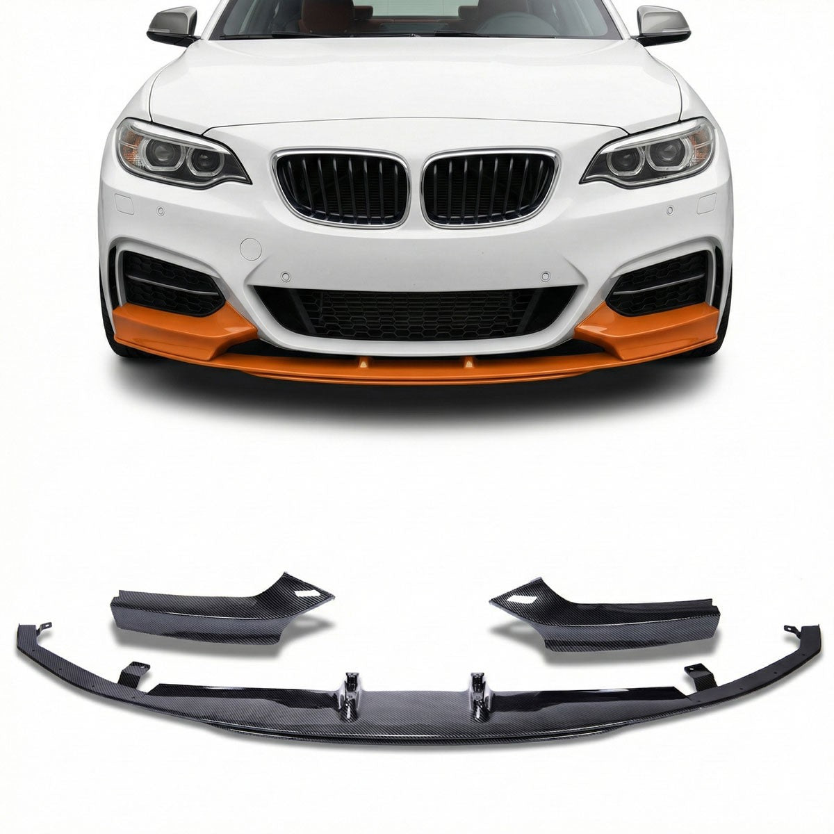 Frontspoilerlippe Carbon-Optik passend für BMW 2er F22 F23 2012-2018