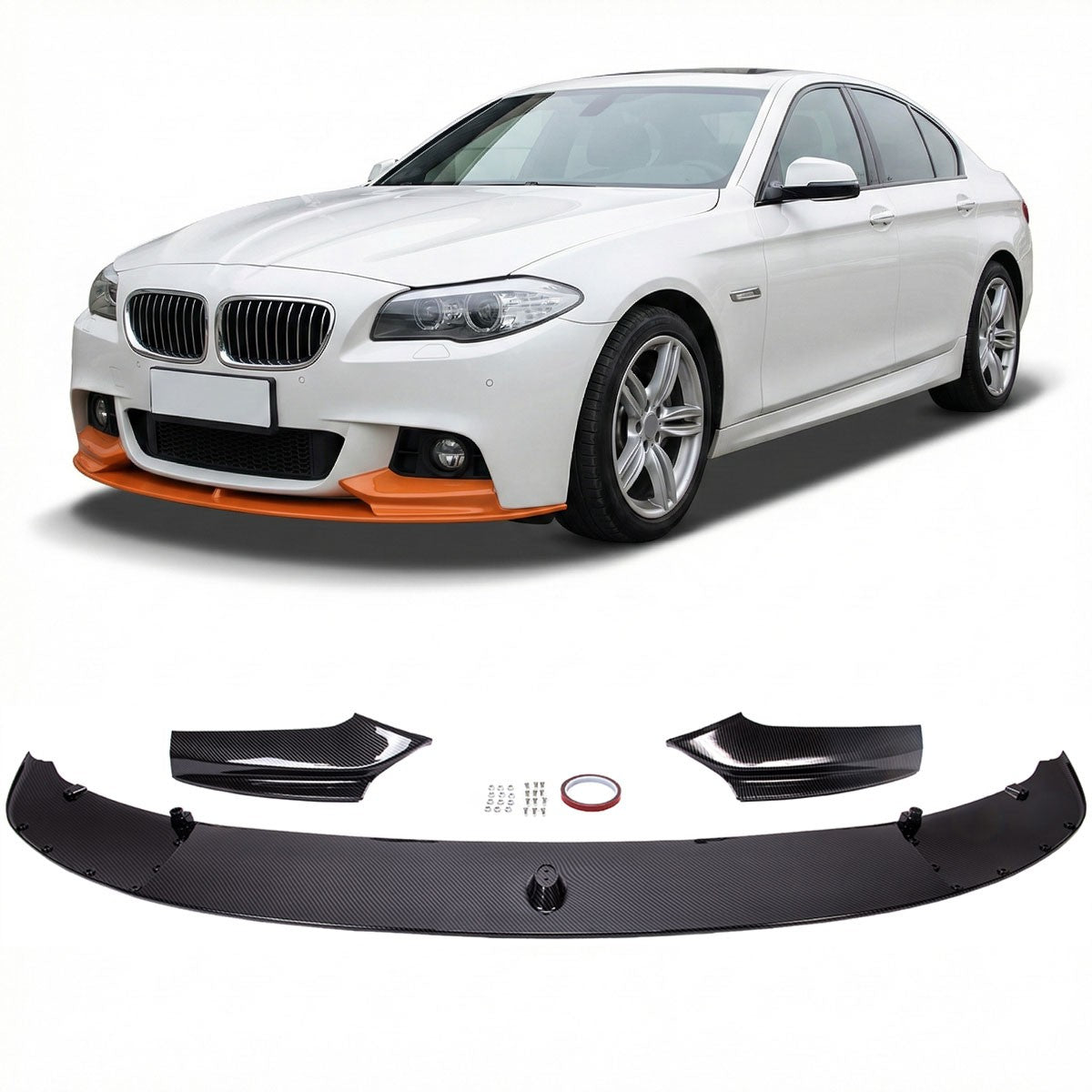 Frontspoilerlippe Carbon-Optik passend für BMW 5er F10 F11 2010-2017