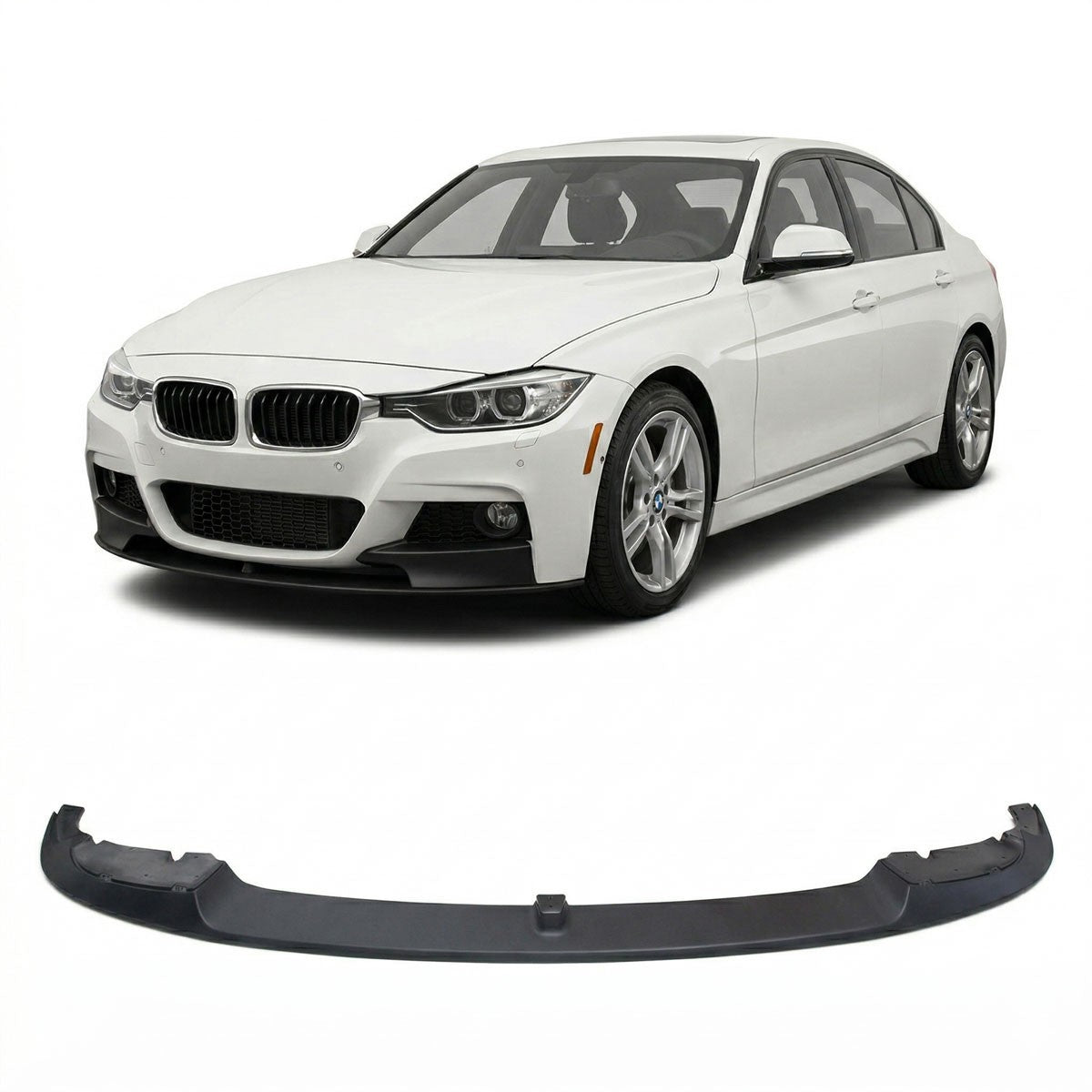 Frontspoiler Lippe Matt Schwarz passend für BMW 3er F30 F31 2012-2018