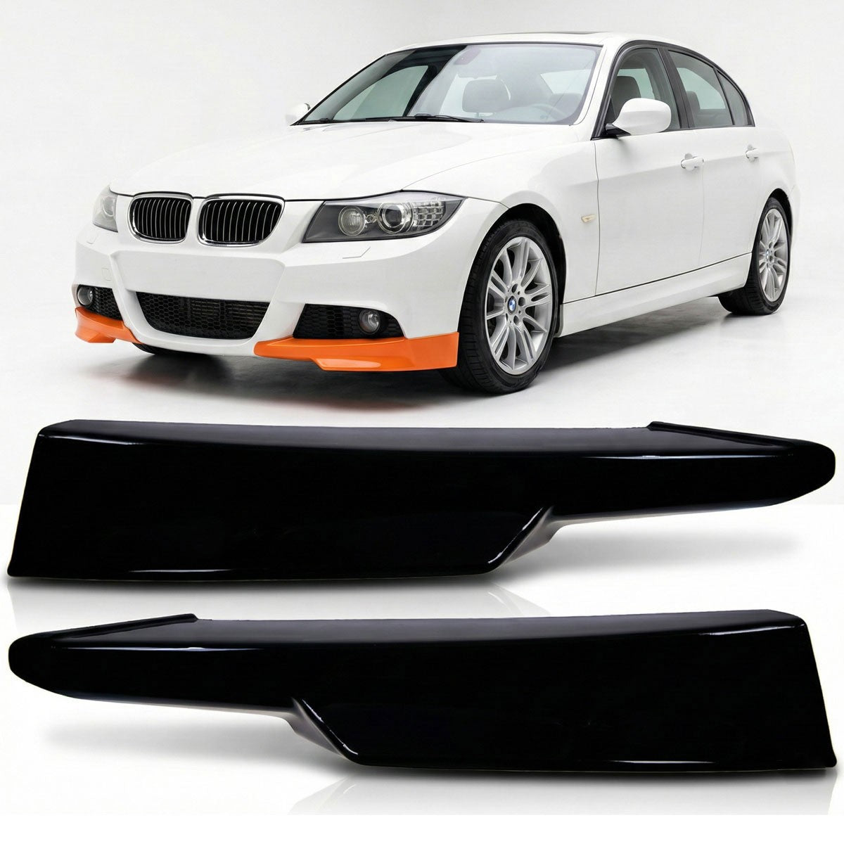 Frontspoiler Hochglanz Schwarz passend für BMW 3er E90 E91 2008-2011