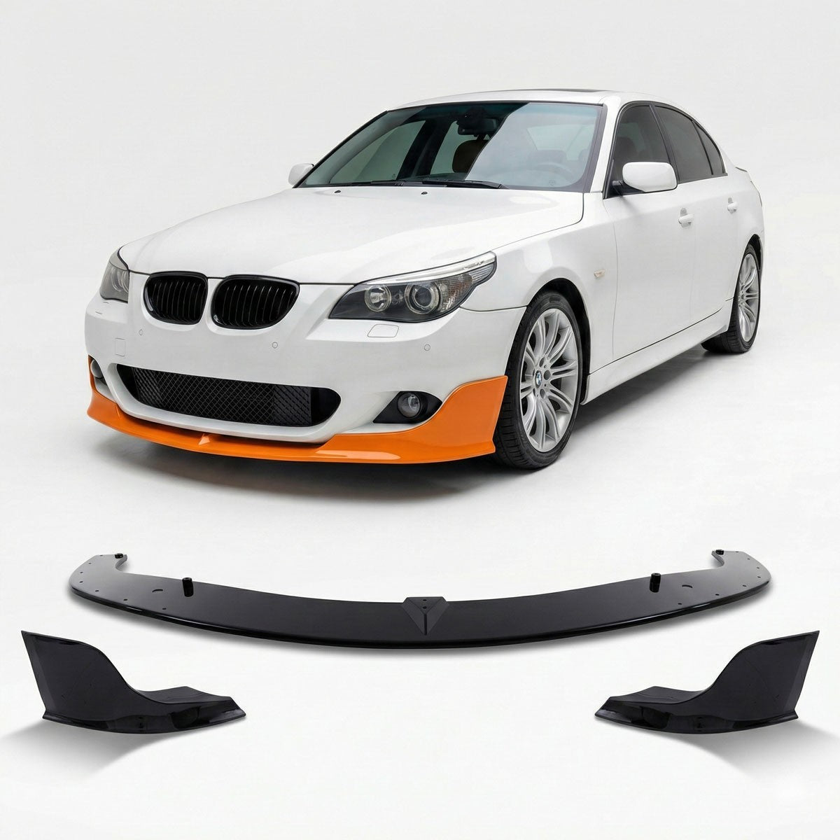 Frontspoiler Hochglanz Schwarz passend für BMW 5er E60 E61 2003-2010