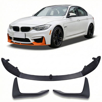 Sport Frontspoiler Lippe Matt Schwarz passend für BMW M3 (F80) 2012-2018