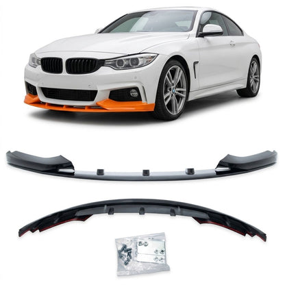 Frontspoilerlippe Hochglanz Schwarz passend für BMW 4er F32 F33 F36 2013-2021