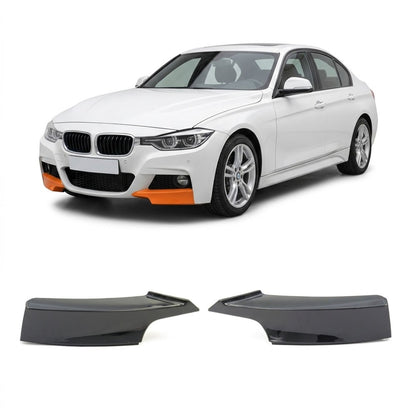 Frontspoiler Klappen Hochglanz Schwarz passend für BMW 3er F30 F31 2012-2018