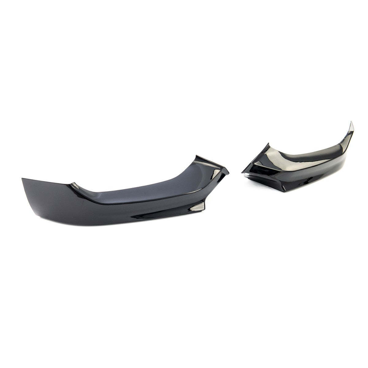Frontspoiler Klappen Hochglanz Schwarz passend für BMW 1er F20 F21 2015-2019