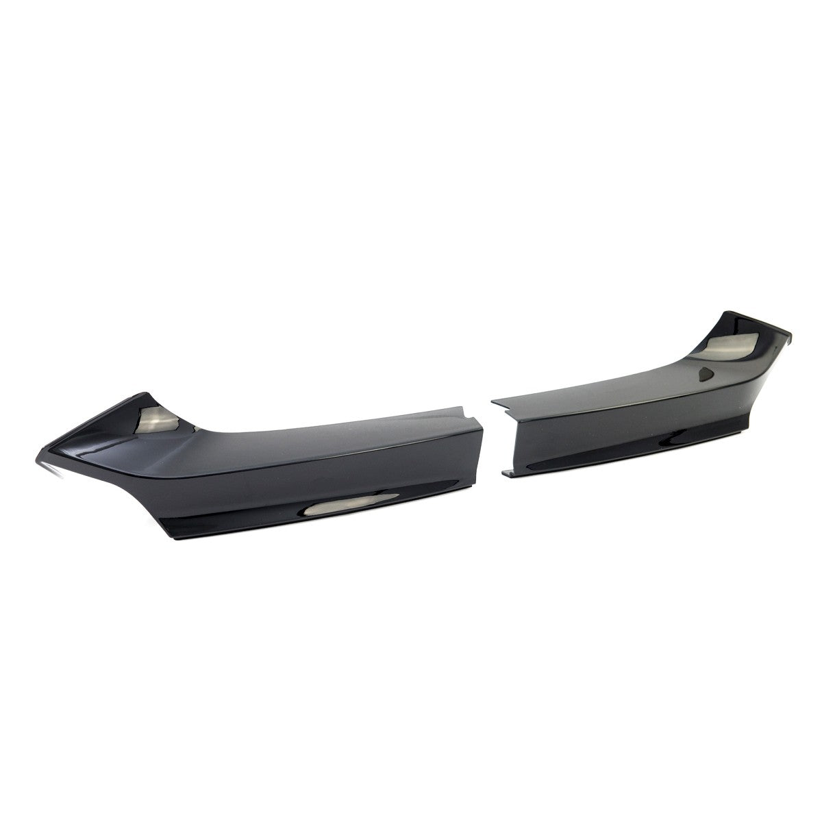 Frontspoiler Klappen Hochglanz Schwarz passend für BMW 2er F22 F23 2012-2021