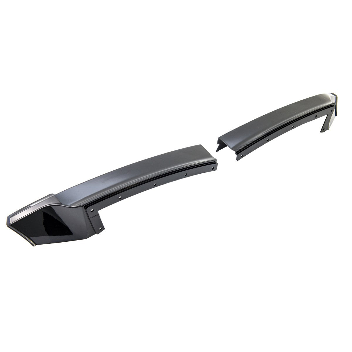 Frontspoiler Klappen Hochglanz Schwarz passend für BMW 2er F22 F23 2012-2021