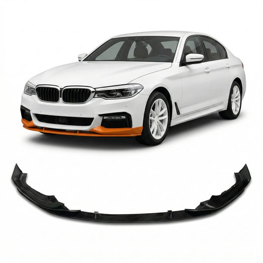 Sport Frontlippe Hochglanz Schwarz passend für BMW 5er G30 G31 2017-2020