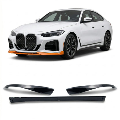 Frontspoiler Hochglanz Schwarz passend für BMW 4er G26 Gran Coupe 2021-