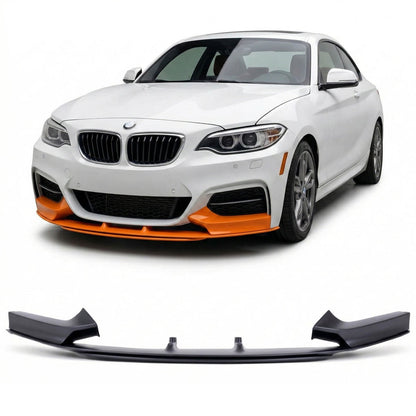 Frontspoilerlippe Matt Schwarz passend für BMW 2er F22 F23 2012-2021