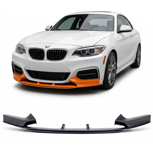 Frontspoilerlippe Matt Schwarz passend für BMW 2er F22 F23 2012-2021