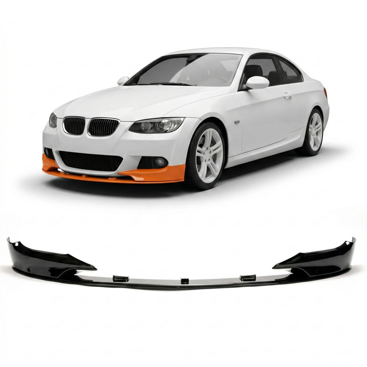 Performance Frontlippe Hochglanz Schwarz passend für BMW 3er E92 E93 2006-2010