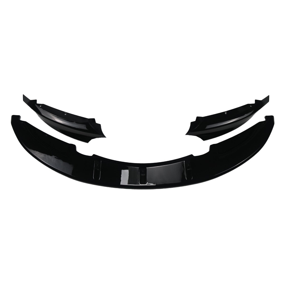 Frontstoßstangen-Spoiler Hochglanz Schwarz passend für BMW 1er E82/E88 2007-2013