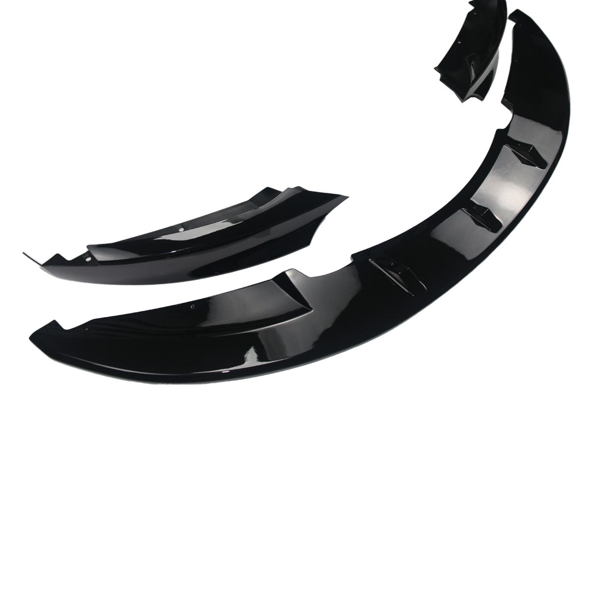 Frontstoßstangen-Spoiler Hochglanz Schwarz passend für BMW 1er E82/E88 2007-2013
