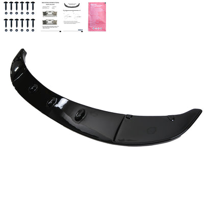 FS01.016 - Frontsplitter passend für BMW 5er F10/F11 M-Pack 2011-2016 Frontsplitter mit Flaps Hochglanz Schwarz