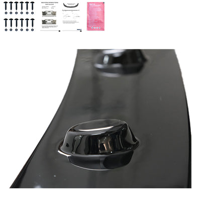 FS01.016 - Frontsplitter passend für BMW 5er F10/F11 M-Pack 2011-2016 Frontsplitter mit Flaps Hochglanz Schwarz