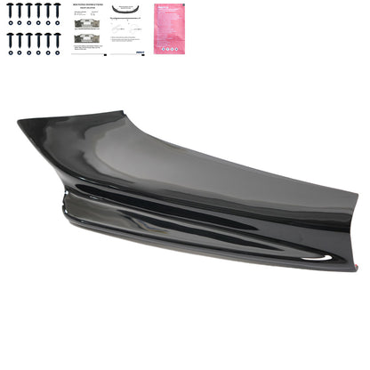 FS01.016 - Frontsplitter passend für BMW 5er F10/F11 M-Pack 2011-2016 Frontsplitter mit Flaps Hochglanz Schwarz