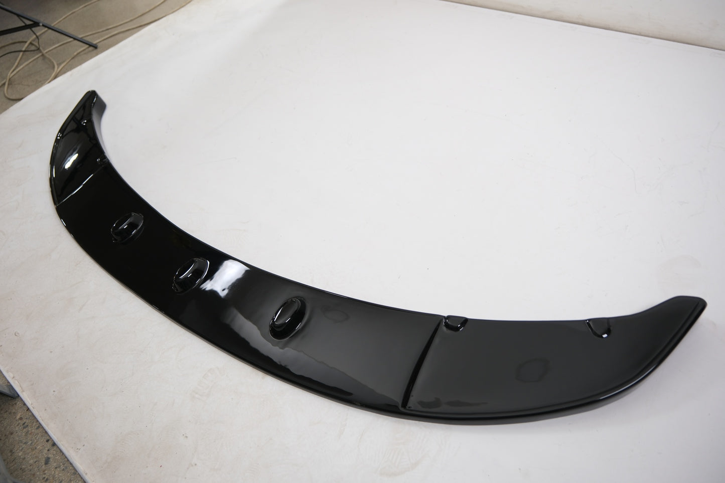 FS01.016 - Frontsplitter passend für BMW 5er F10/F11 M-Pack 2011-2016 Frontsplitter mit Flaps Hochglanz Schwarz