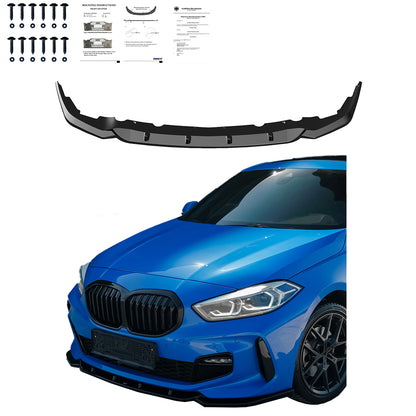 Frontsplitter passend für BMW 1er F40 M-Pack / M135i 2019+ mit ABE TÜV Hochglanz Schwarz