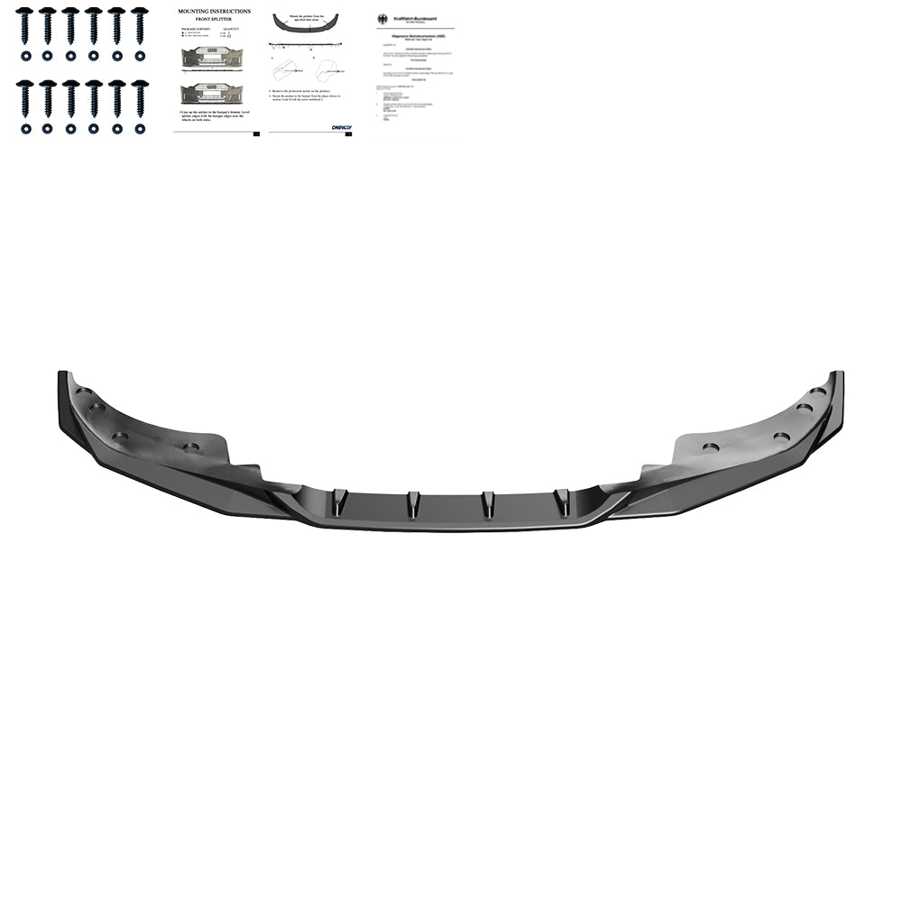 Frontsplitter passend für BMW 4er G22 M-Pack / M440i 2020+ mit ABE TÜV Hochglanz Schwarz
