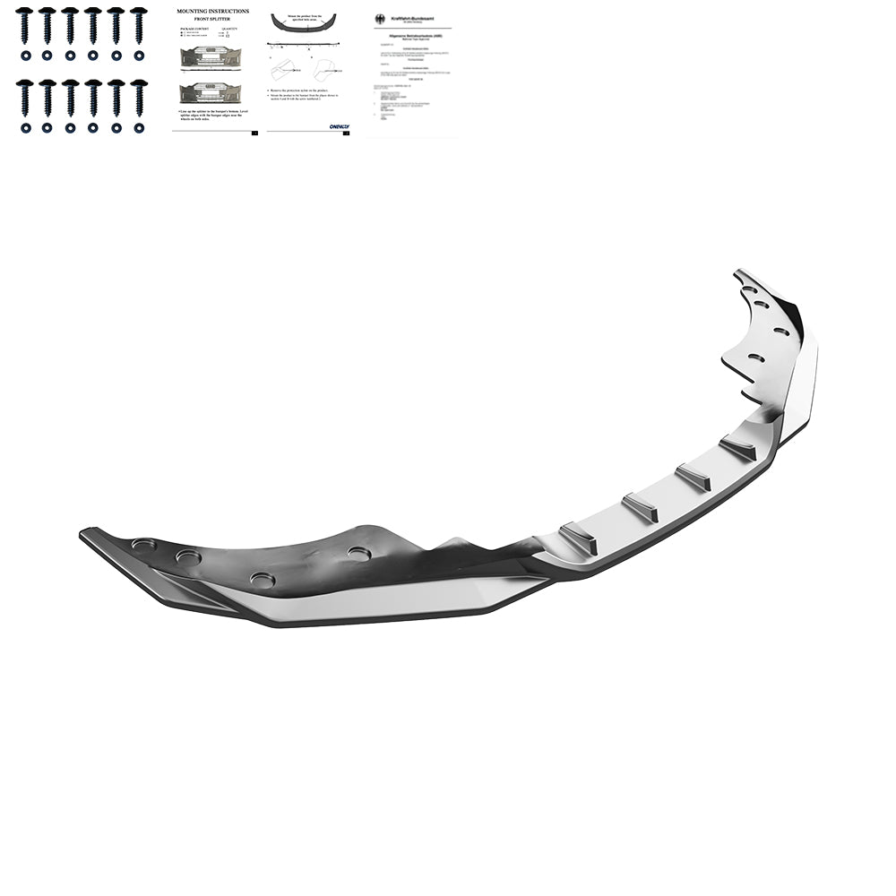 Frontsplitter passend für BMW 4er G22 M-Pack / M440i 2020+ mit ABE TÜV Hochglanz Schwarz
