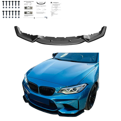 Frontsplitter passend für BMW M2 F87 2016-2020 mit ABE TÜV Hochglanz Schwarz