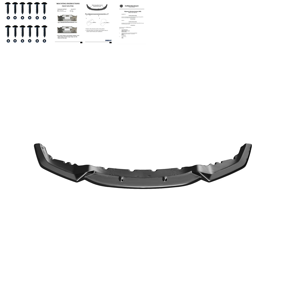 Frontsplitter passend für BMW M2 F87 2016-2020 mit ABE TÜV Hochglanz Schwarz