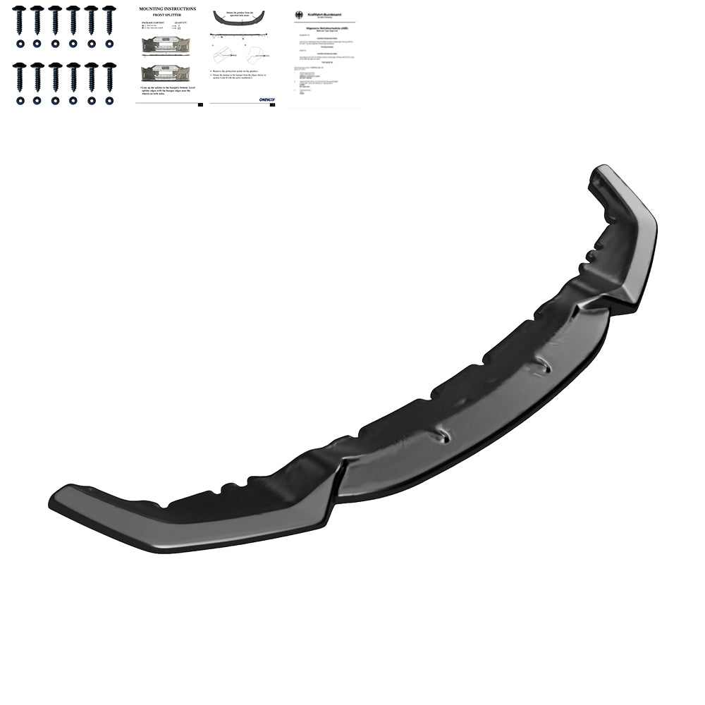 Frontsplitter passend für BMW M2 F87 2016-2020 mit ABE TÜV Hochglanz Schwarz