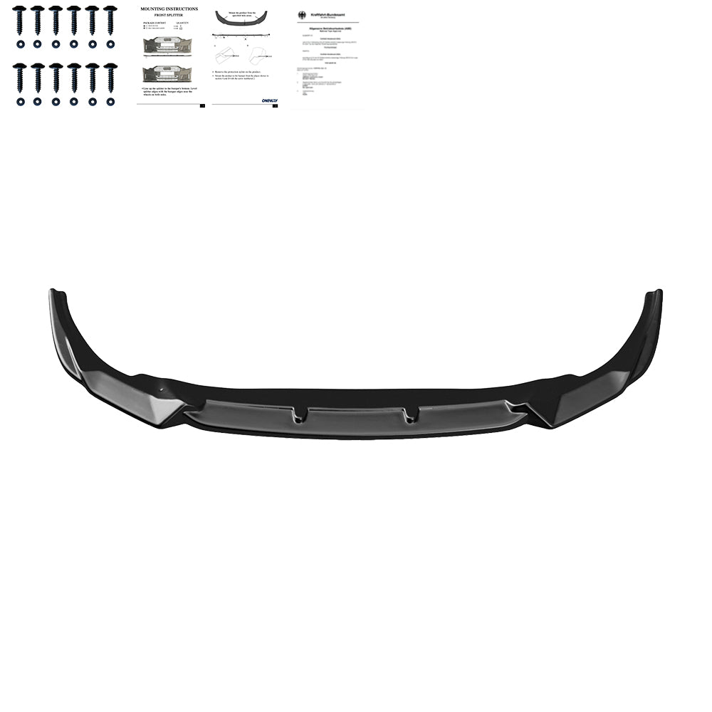 Frontsplitter passend für BMW Z4 G29 M-Pack 2018+ mit ABE TÜV Hochglanz Schwarz