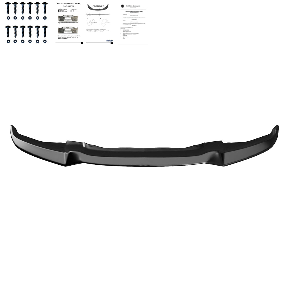 Frontsplitter passend für BMW X6 F16 M-Pack 2014-2019 mit ABE TÜV Hochglanz Schwarz