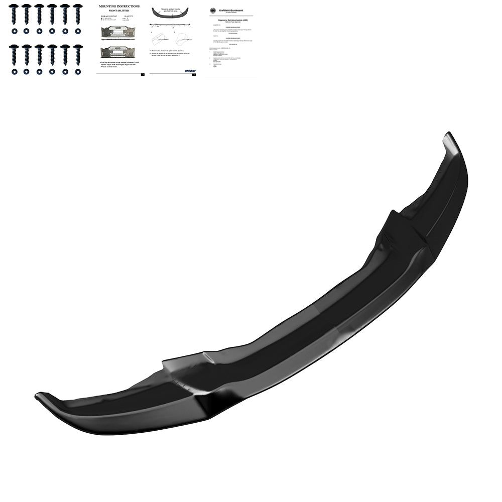 Frontsplitter passend für BMW X6 F16 M-Pack 2014-2019 mit ABE TÜV Hochglanz Schwarz