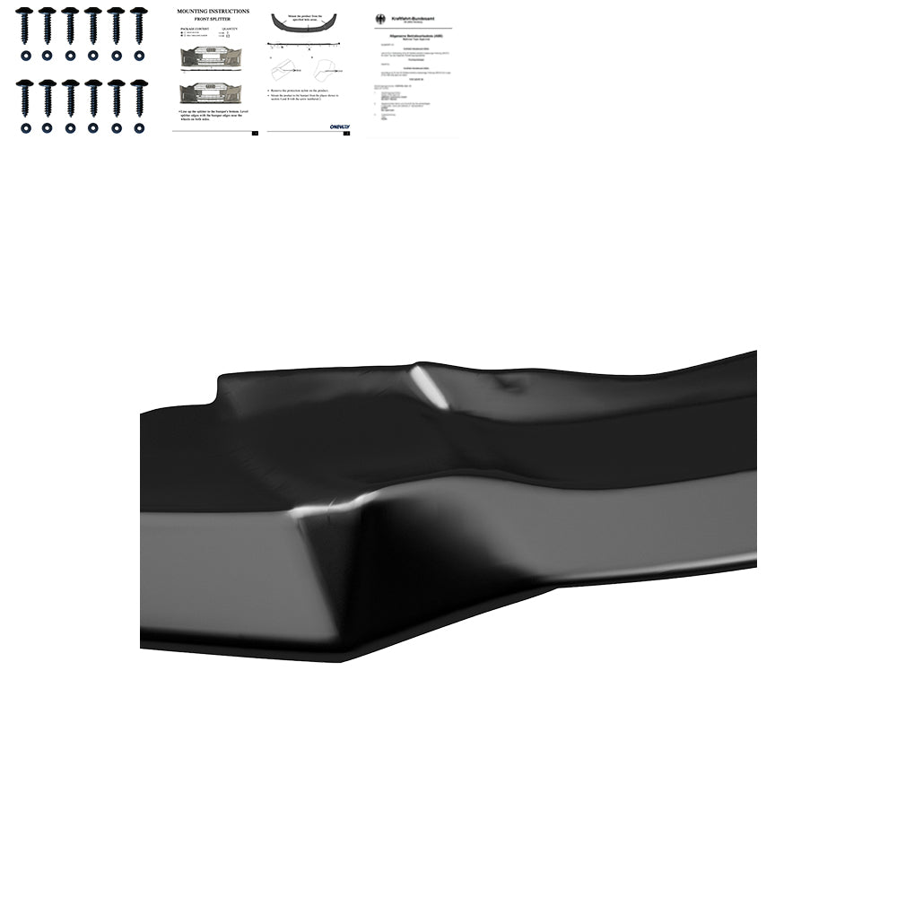 Frontsplitter passend für BMW X6 F16 M-Pack 2014-2019 mit ABE TÜV Hochglanz Schwarz