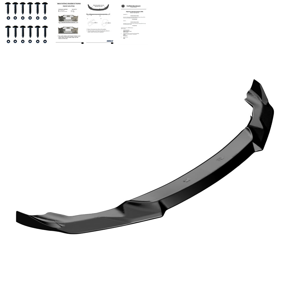 Frontsplitter passend für BMW M2 Competition F87 2018-2020 mit ABE TÜV Hochglanz Schwarz