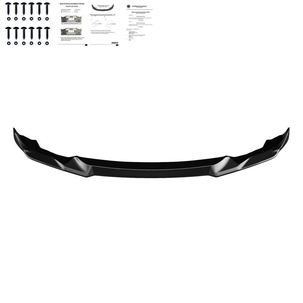 Frontsplitter passend für BMW M2 Competition F87 2018-2020 mit ABE TÜV Hochglanz Schwarz