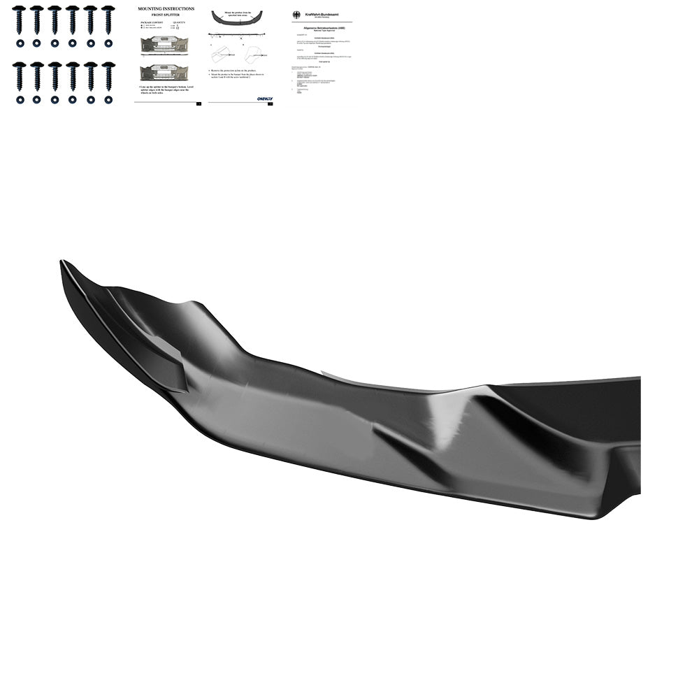 Frontsplitter passend für BMW M2 Competition F87 2018-2020 mit ABE TÜV Hochglanz Schwarz