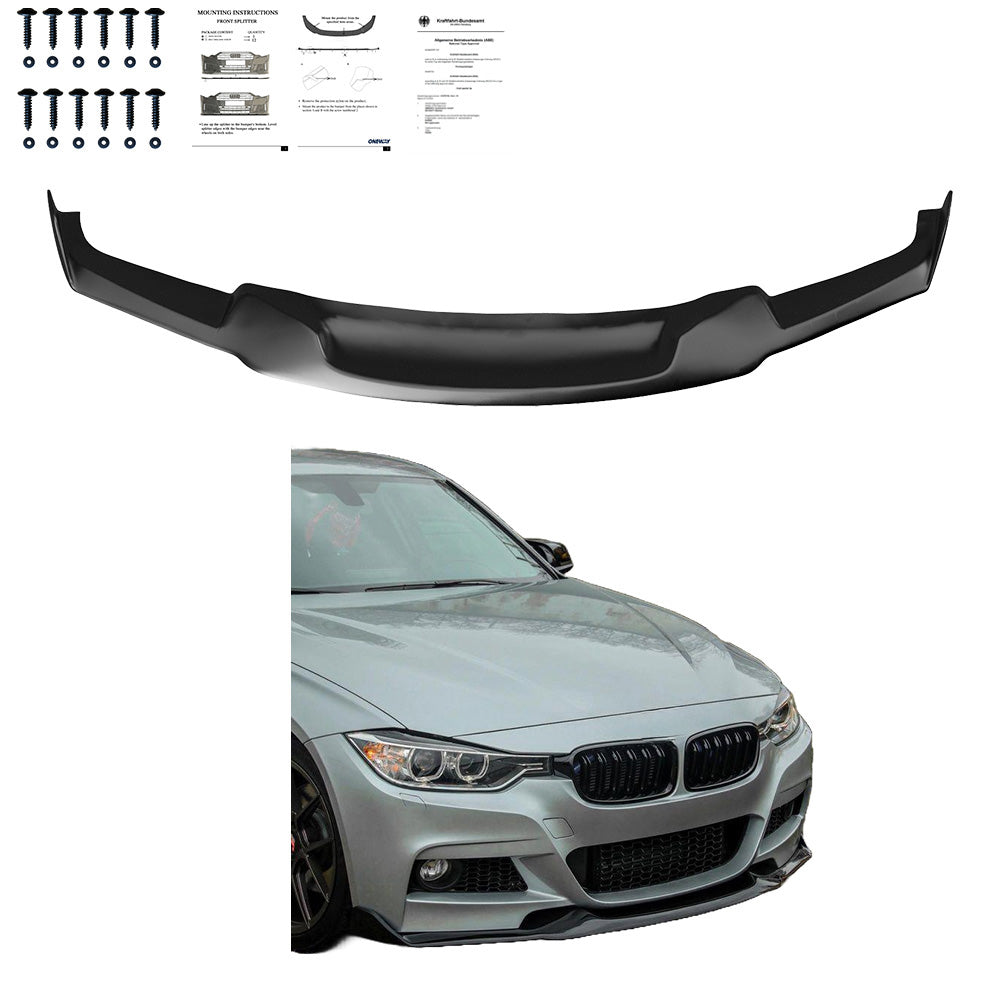 Frontsplitter passend für BMW 3er F30 2012-2019 mit ABE TÜV Hochglanz Schwarz