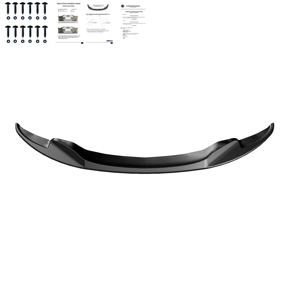 Frontsplitter passend für BMW M3 E92 Coupé / E93 Cabriolet 2007-2013 mit ABE TÜV Hochglanz Schwarz